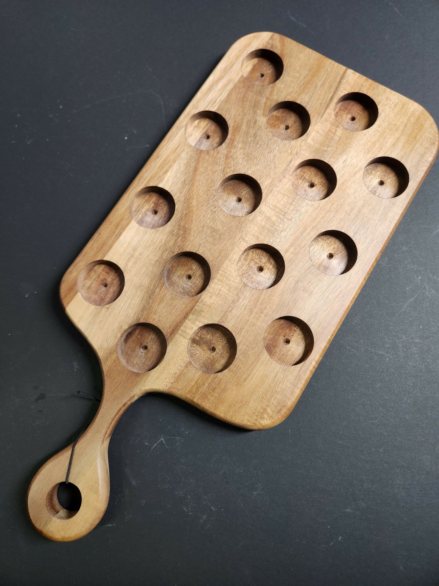 Acacia wood Char-shooterie board 12