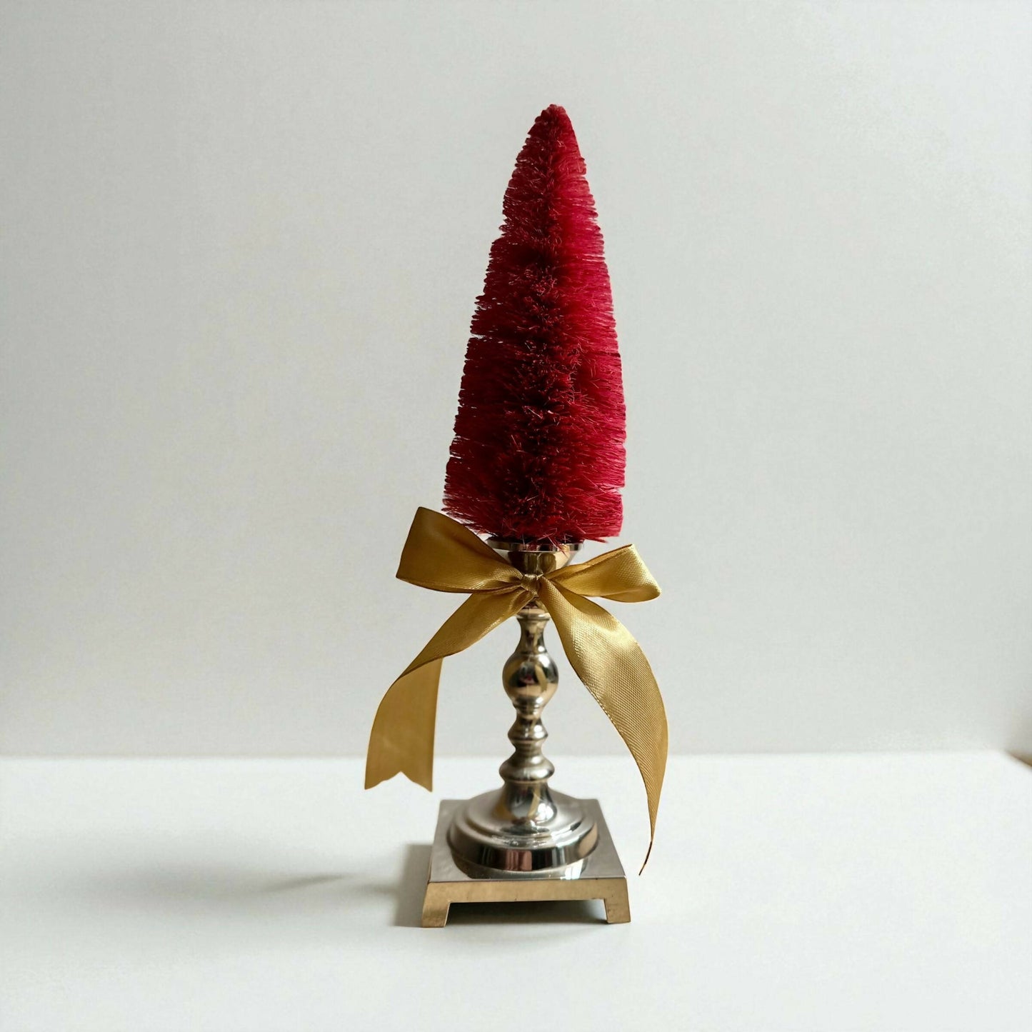 Silver Candlestick Bottle Brush