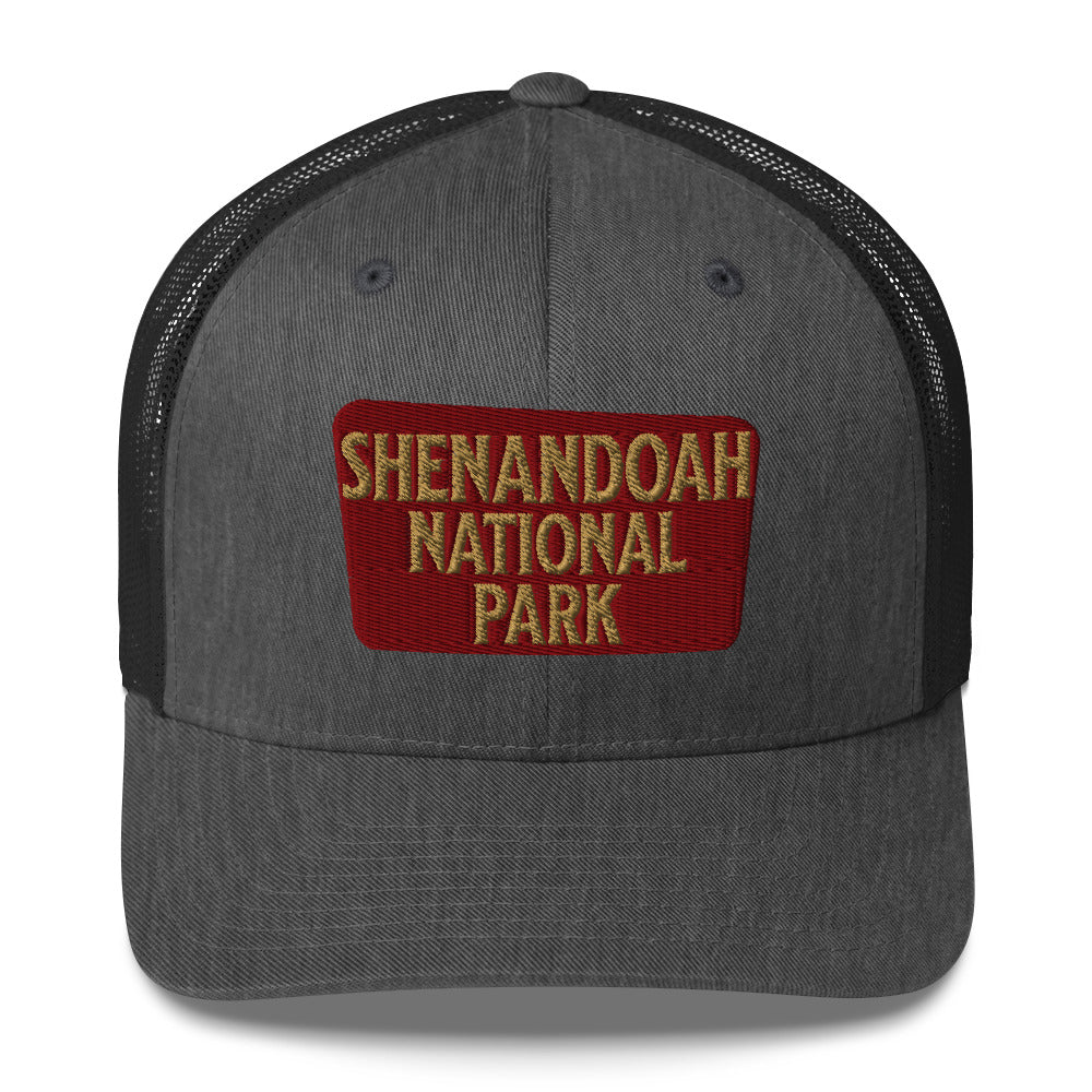 Shenandoah National Park Sign Embroidered Trucker Hat