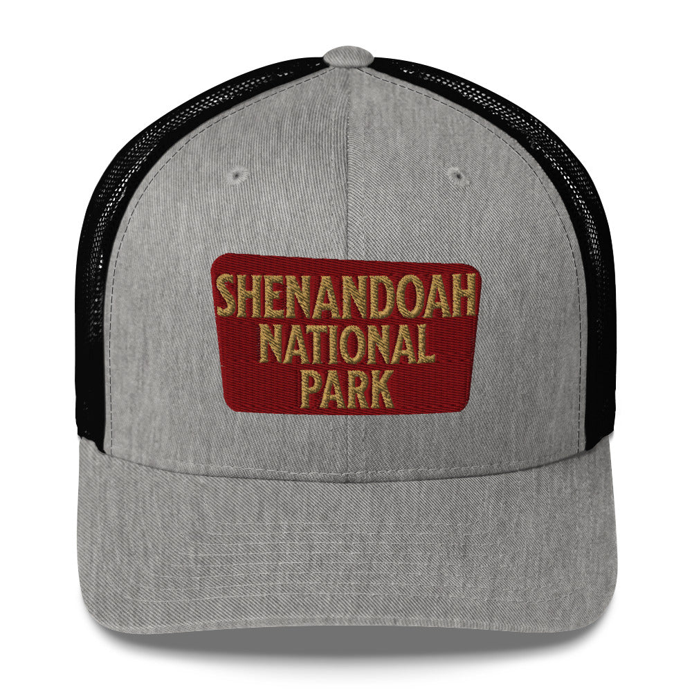 Shenandoah National Park Sign Embroidered Trucker Hat