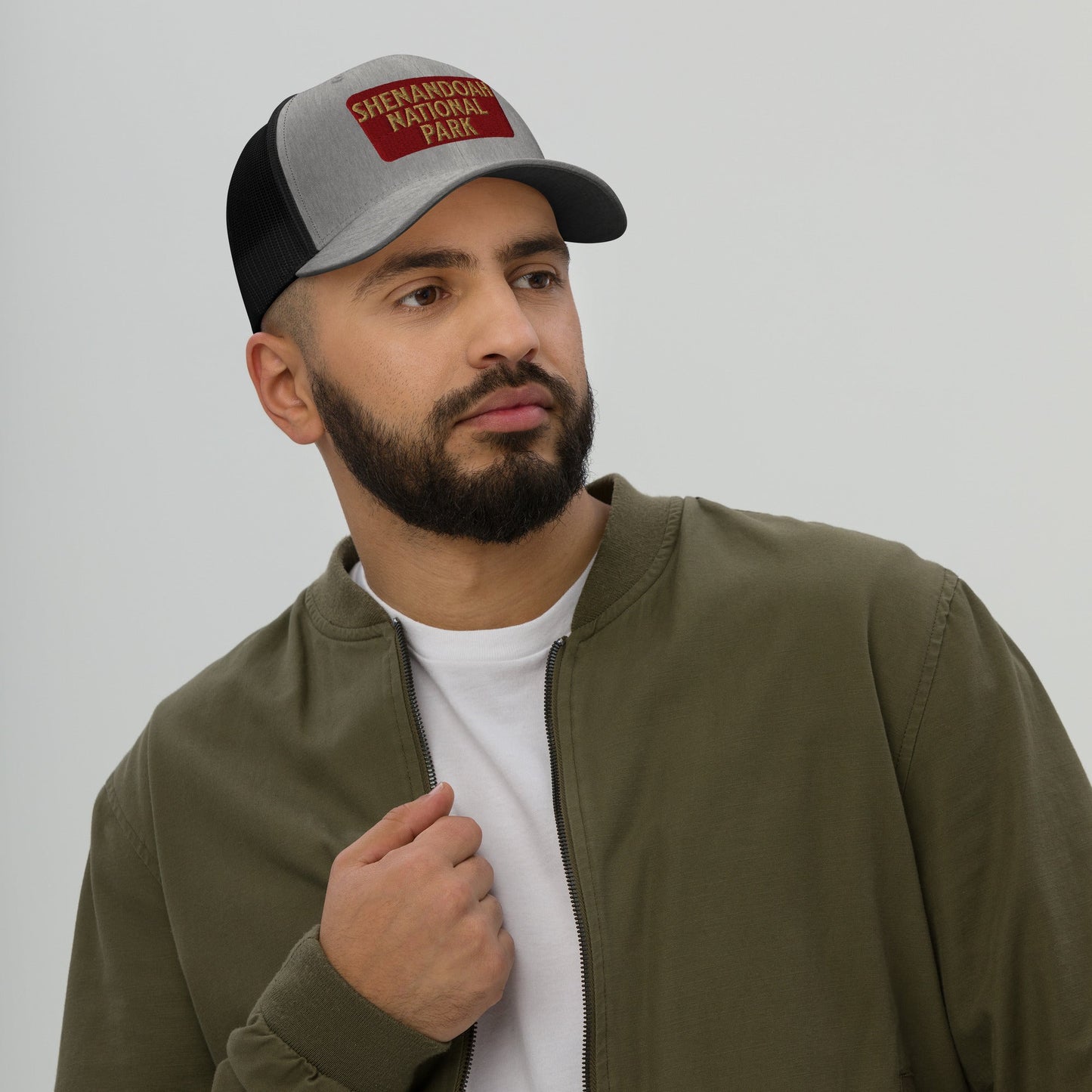 Shenandoah National Park Sign Embroidered Trucker Hat