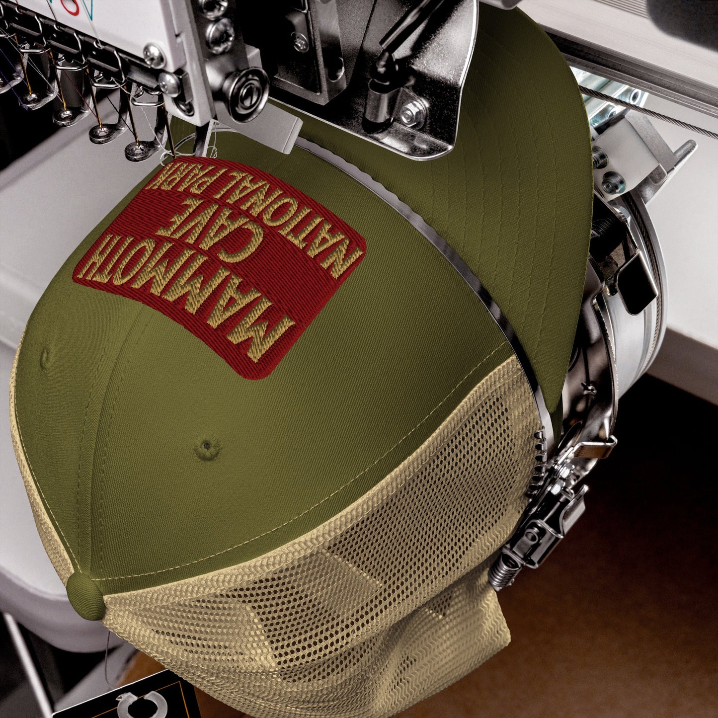 Mammoth Cave National Park Sign Embroidered Trucker Hat