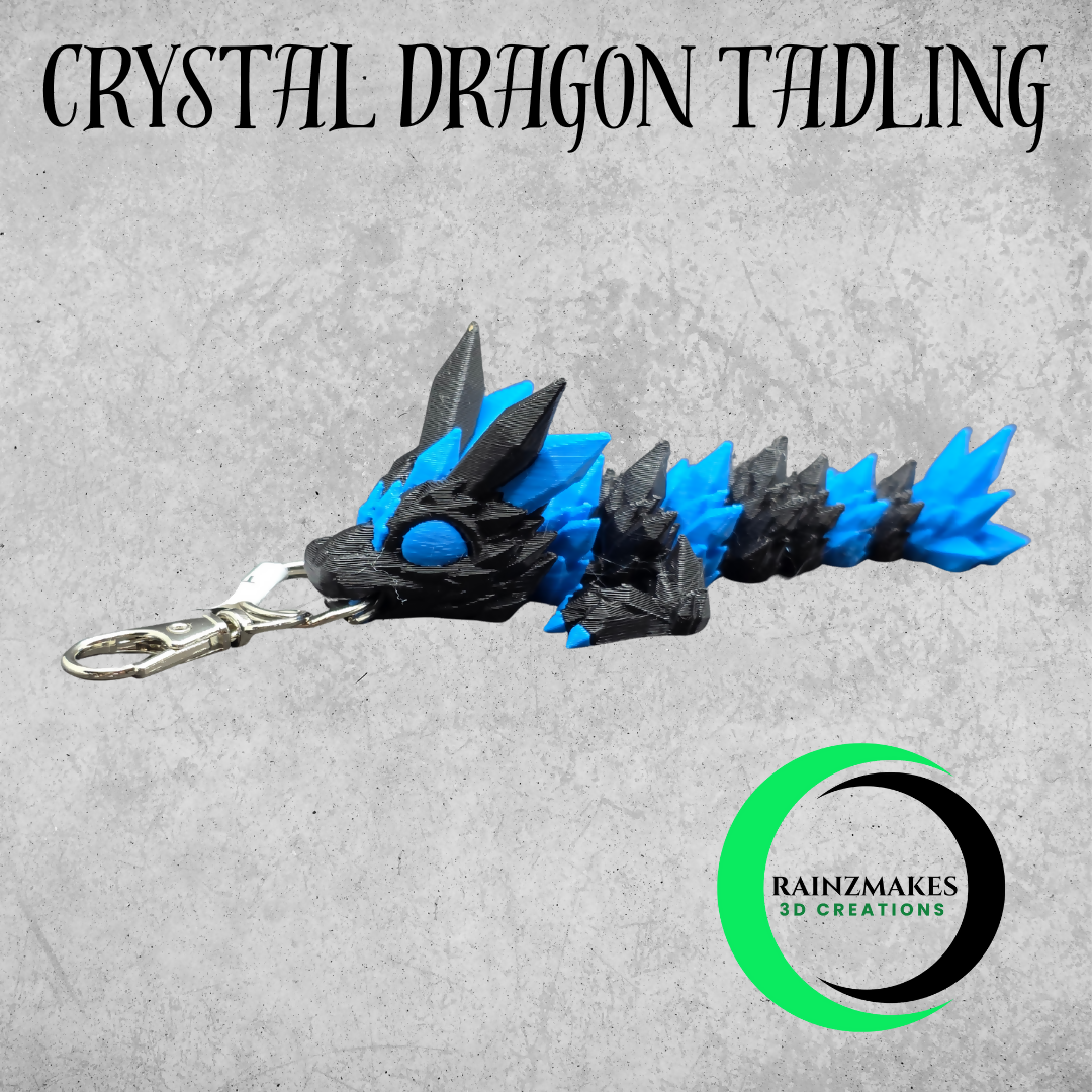 Crystal Dragon Tadling Keychain