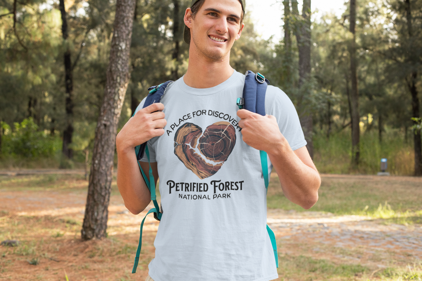 Petrified Forest National Park Unisex Fit Soft T-Shirt Heart Wood