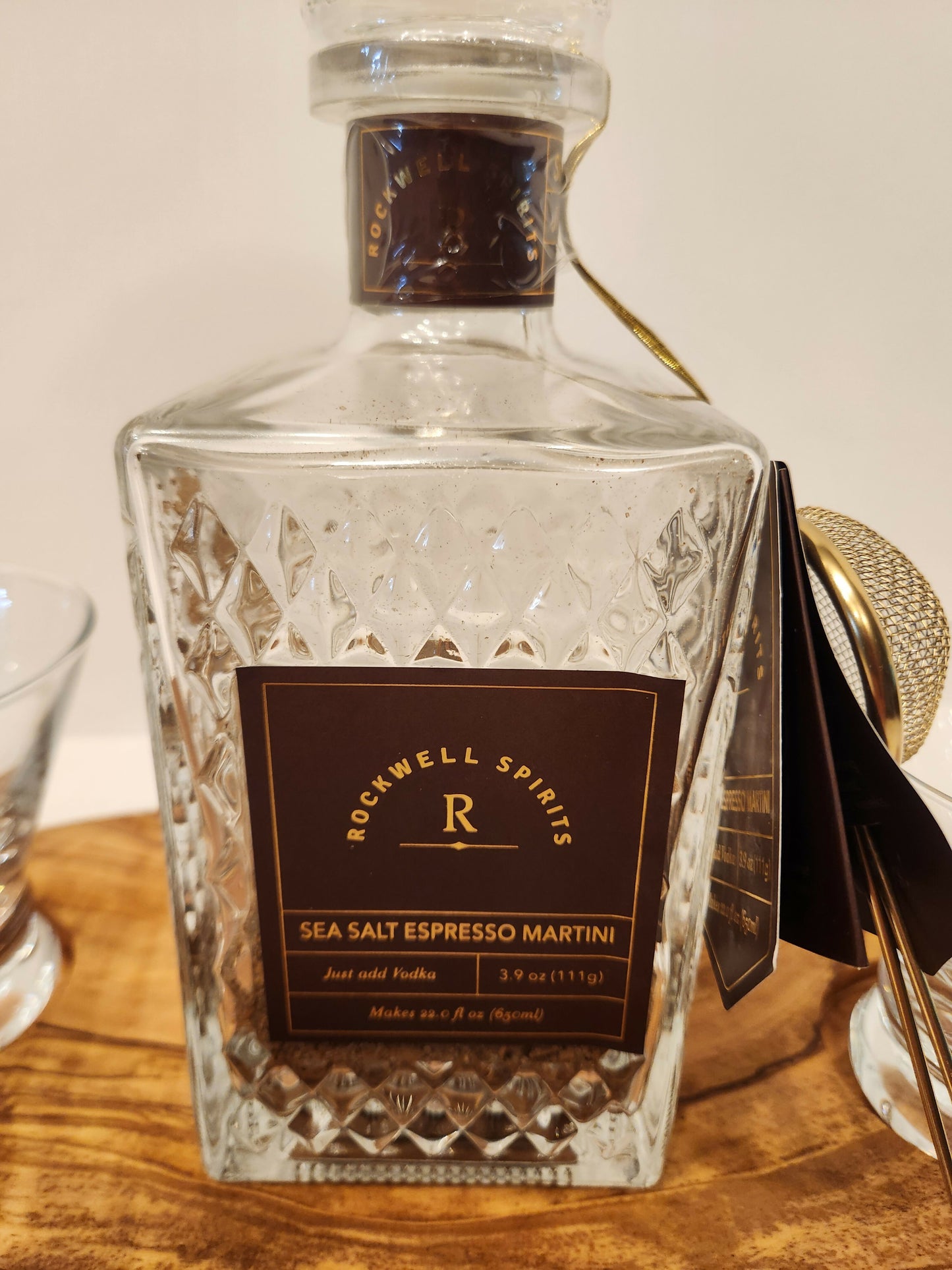 Char-Shooterie board and Espresso Martini Cocktail set
