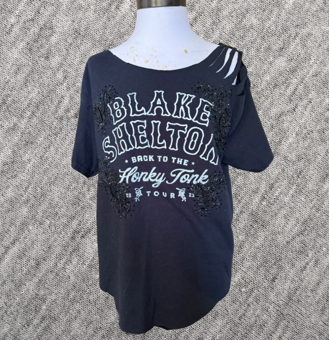 Blake Shelton Upcycled T-Shirt, Large