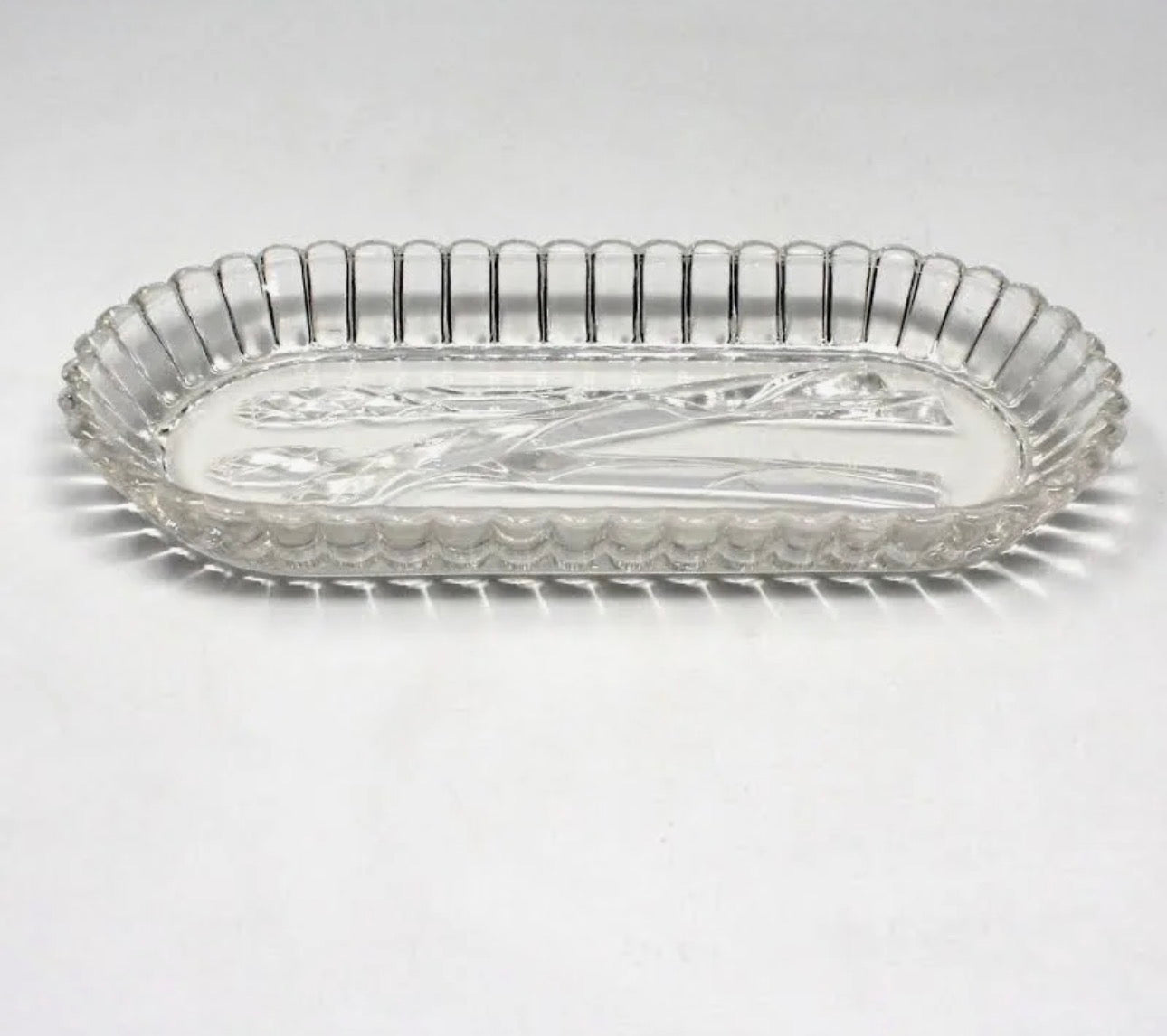 Vtg Hazel Atlas Asparagus Serving Dish