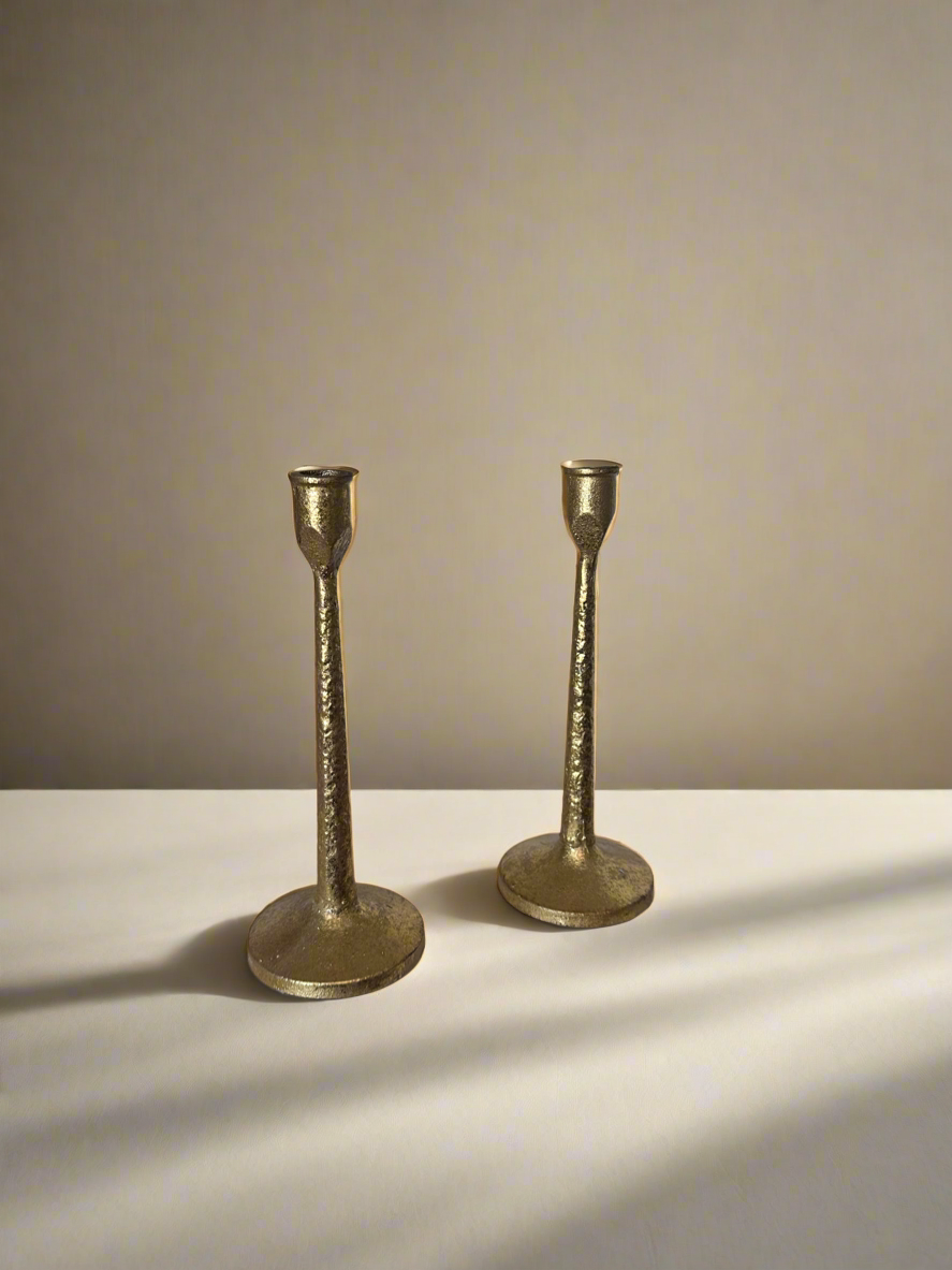 Gold tone Candlesticks