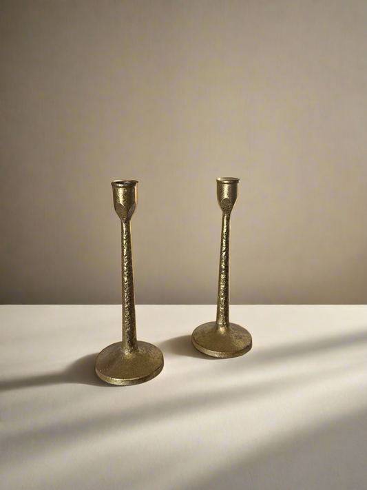 Gold tone Candlesticks