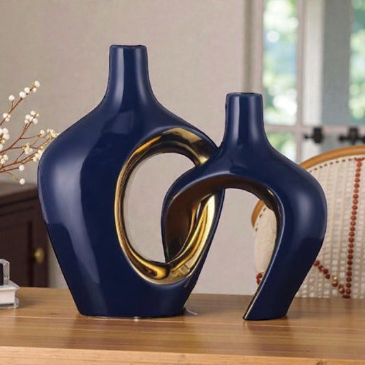Ceramic Vases Set of 2 - Modern Nordic Boho
