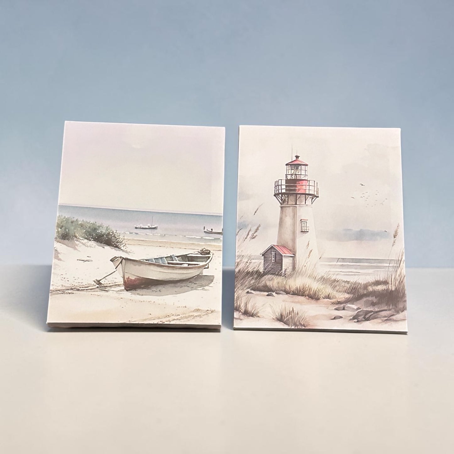 By The Sea Shore Canvas (set of 2)