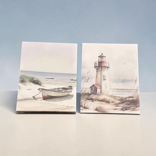 By The Sea Shore Canvas (set of 2)