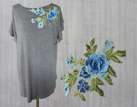 Upcycled Dress T-Shirt, Size XXL