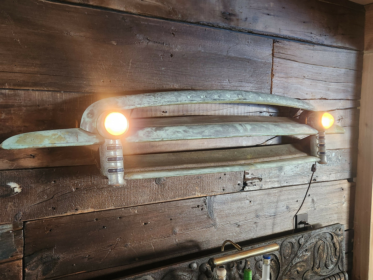 1949 Chevy Fleetline Grill wall decor