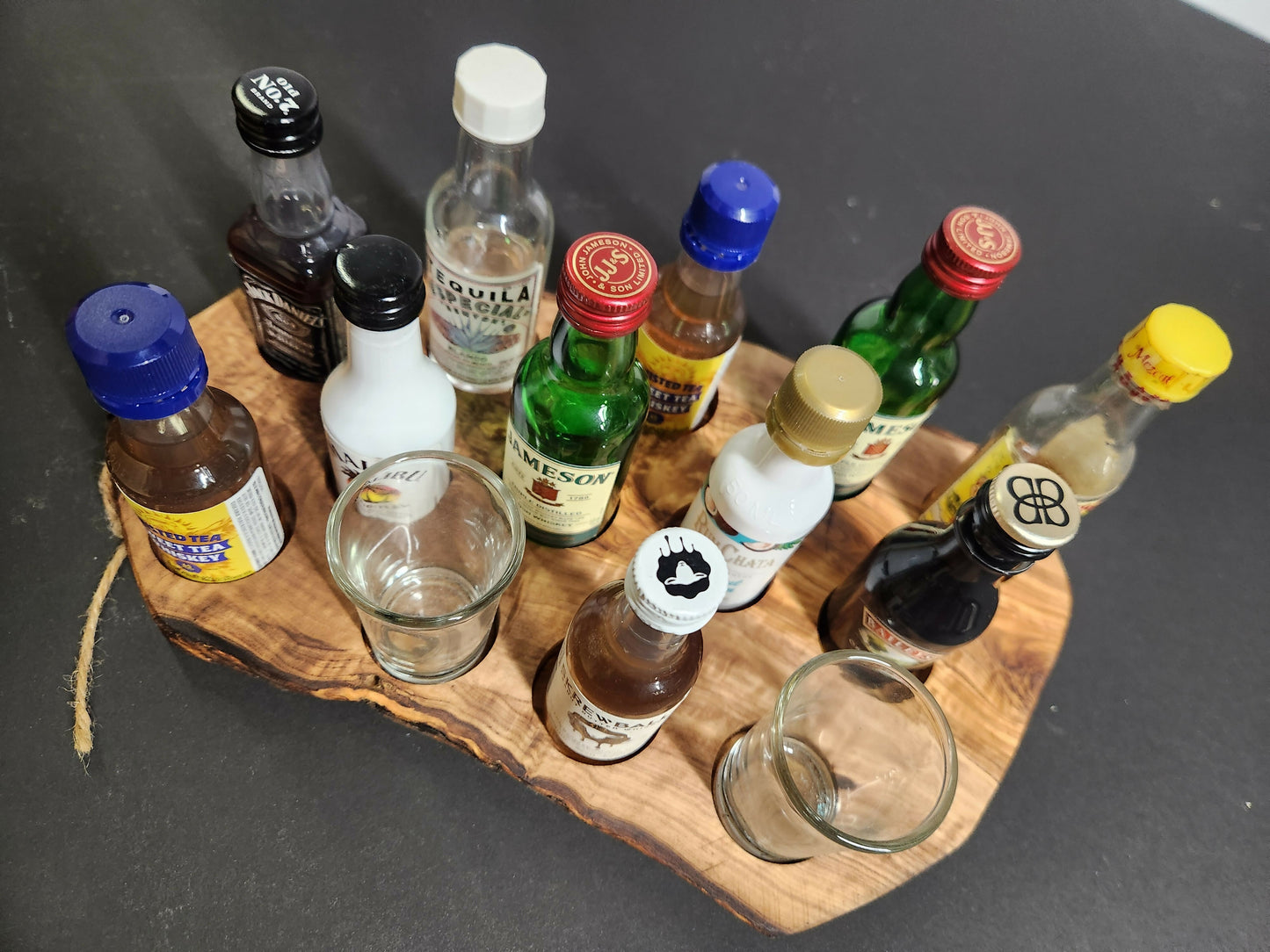 Olive wood Char-shooterie board 7