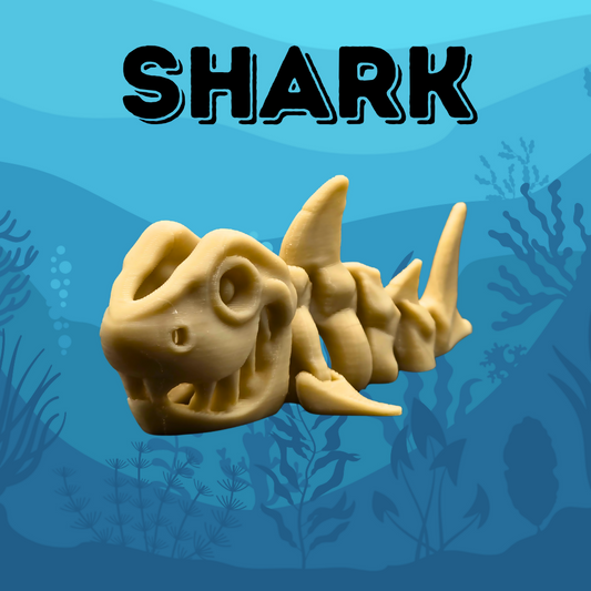 Bone Shark Keychain