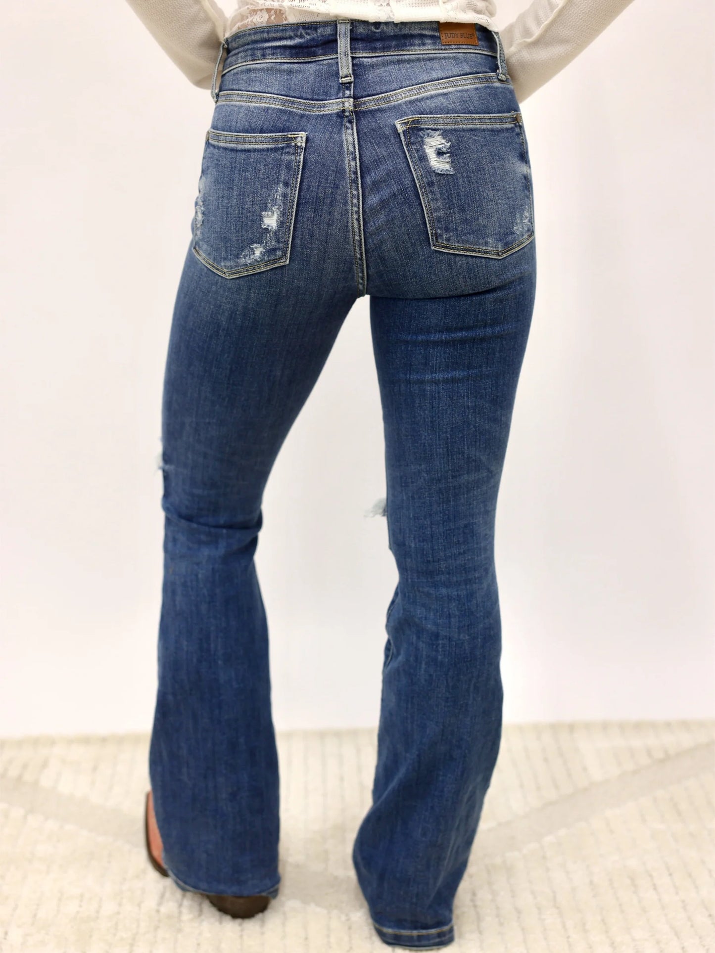 Judy Blue Mid Rise Jenna Flare Jeans