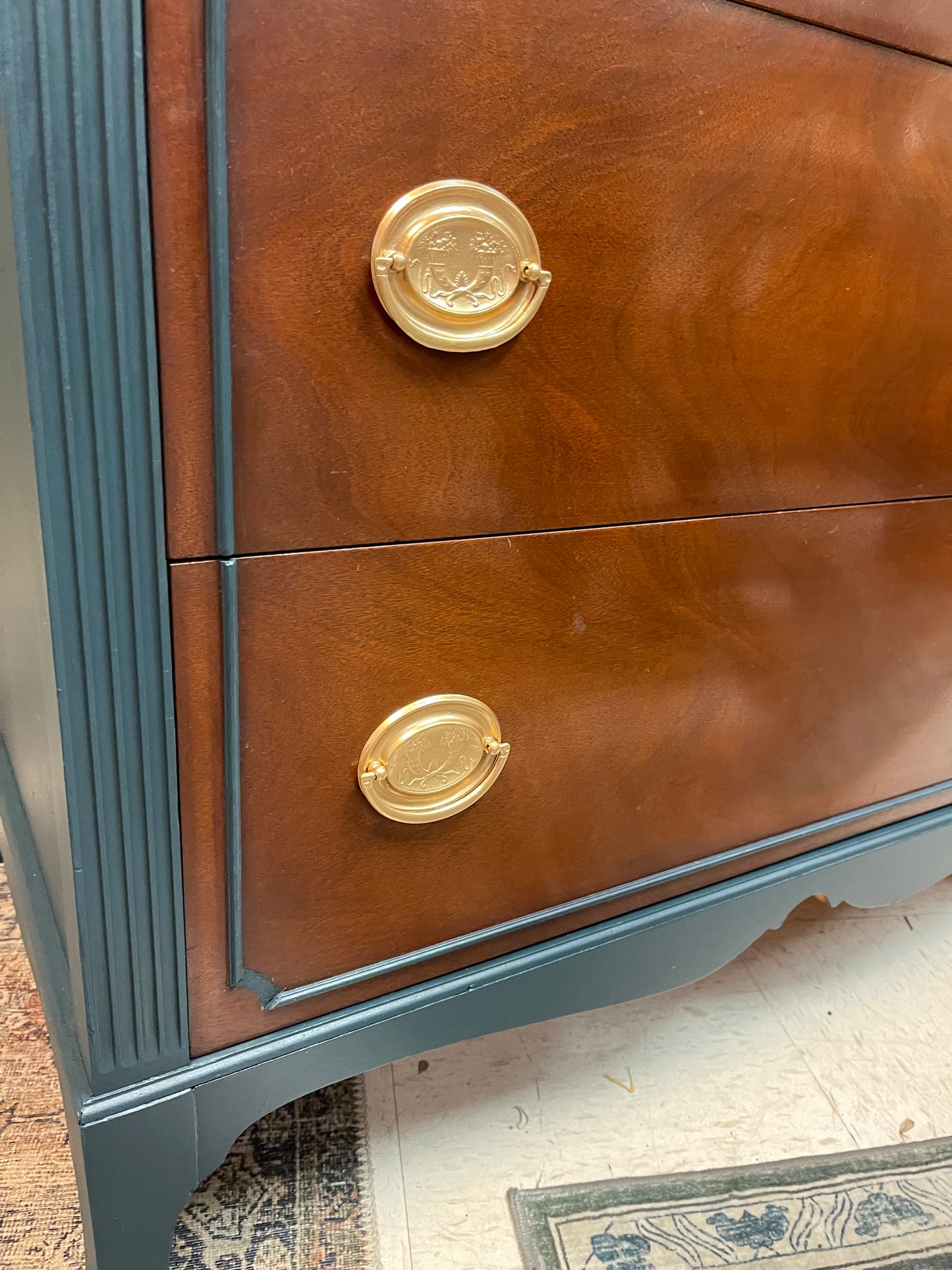 Mahogany Tall Boy Dresser