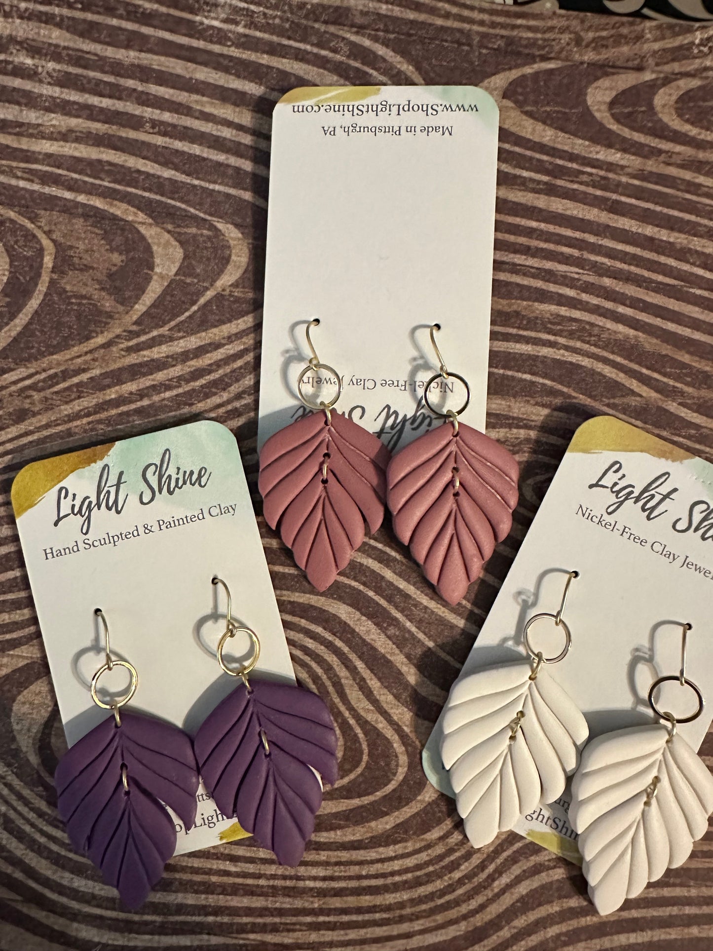 Eva Dangle Clay Earrings