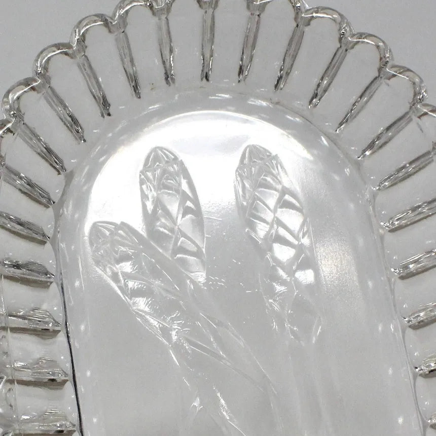 Vtg Hazel Atlas Asparagus Serving Dish