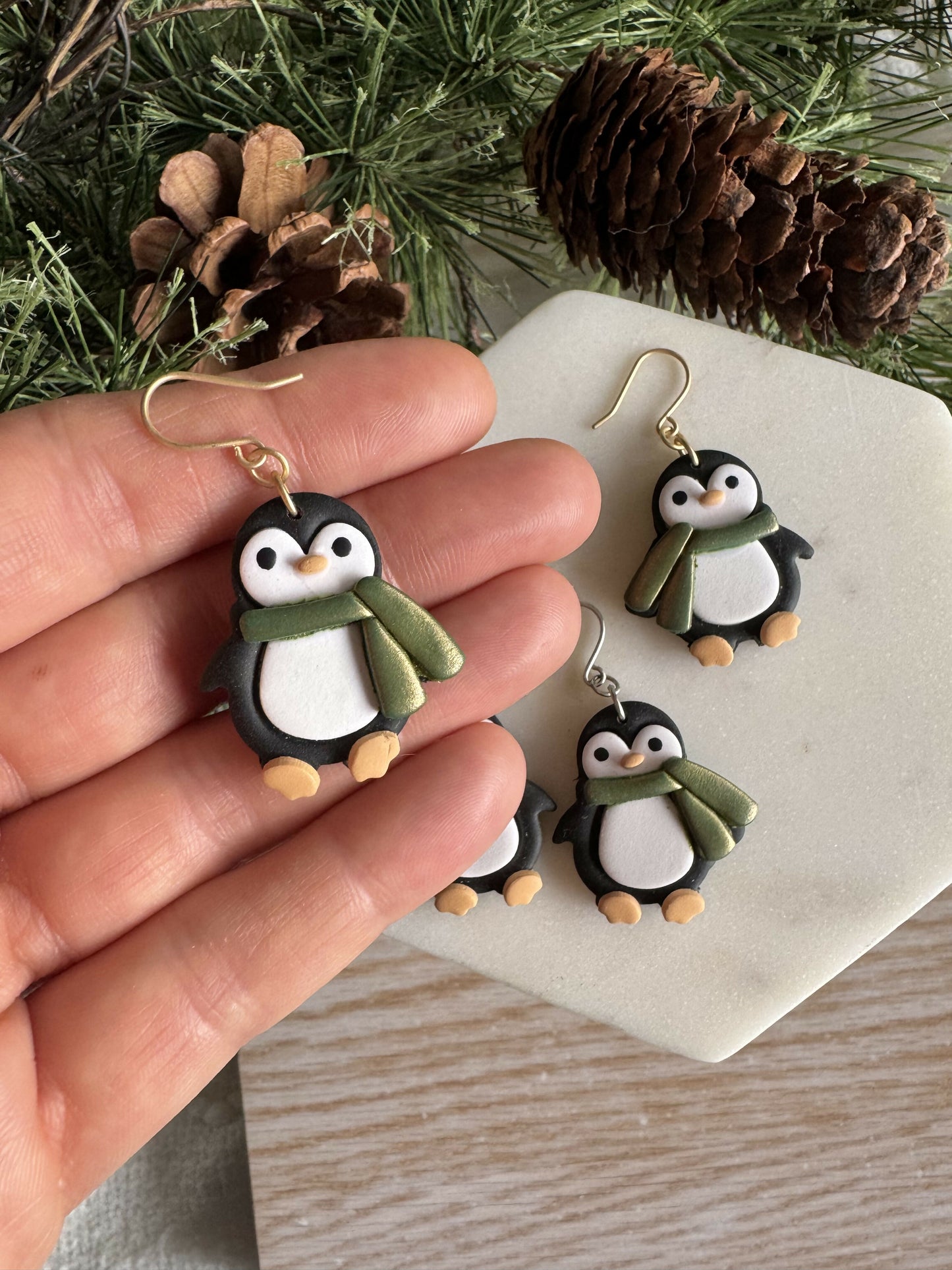 penguin earring