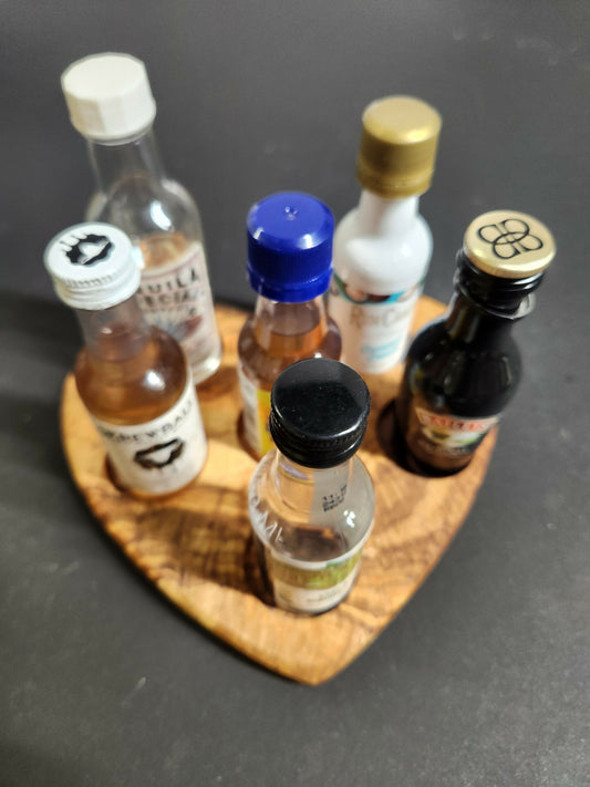 Olive wood Char-shooterie board Heart