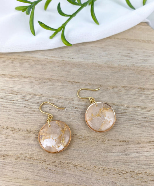 translucent Circle Clay Earring