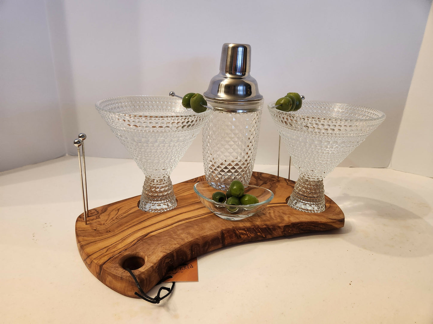 Olive wood Martini board