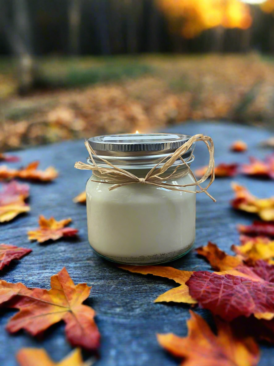 Hand-Poured Candle- 8 Ounce Mason Jar