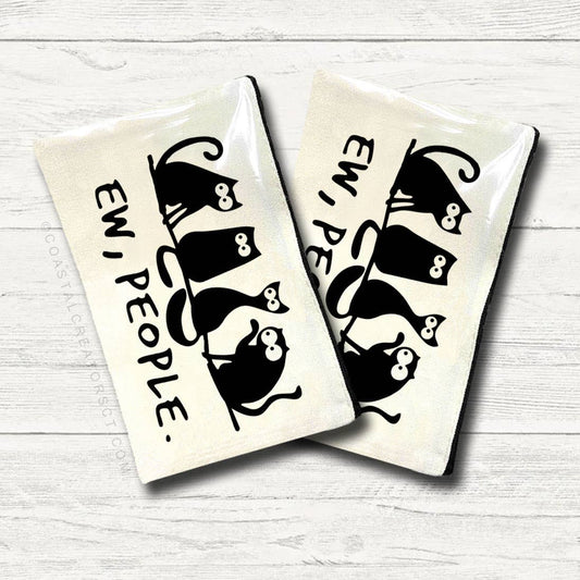 Cat Ew People Multi-Purpose Canvas Zipper Pouch: No Header Card