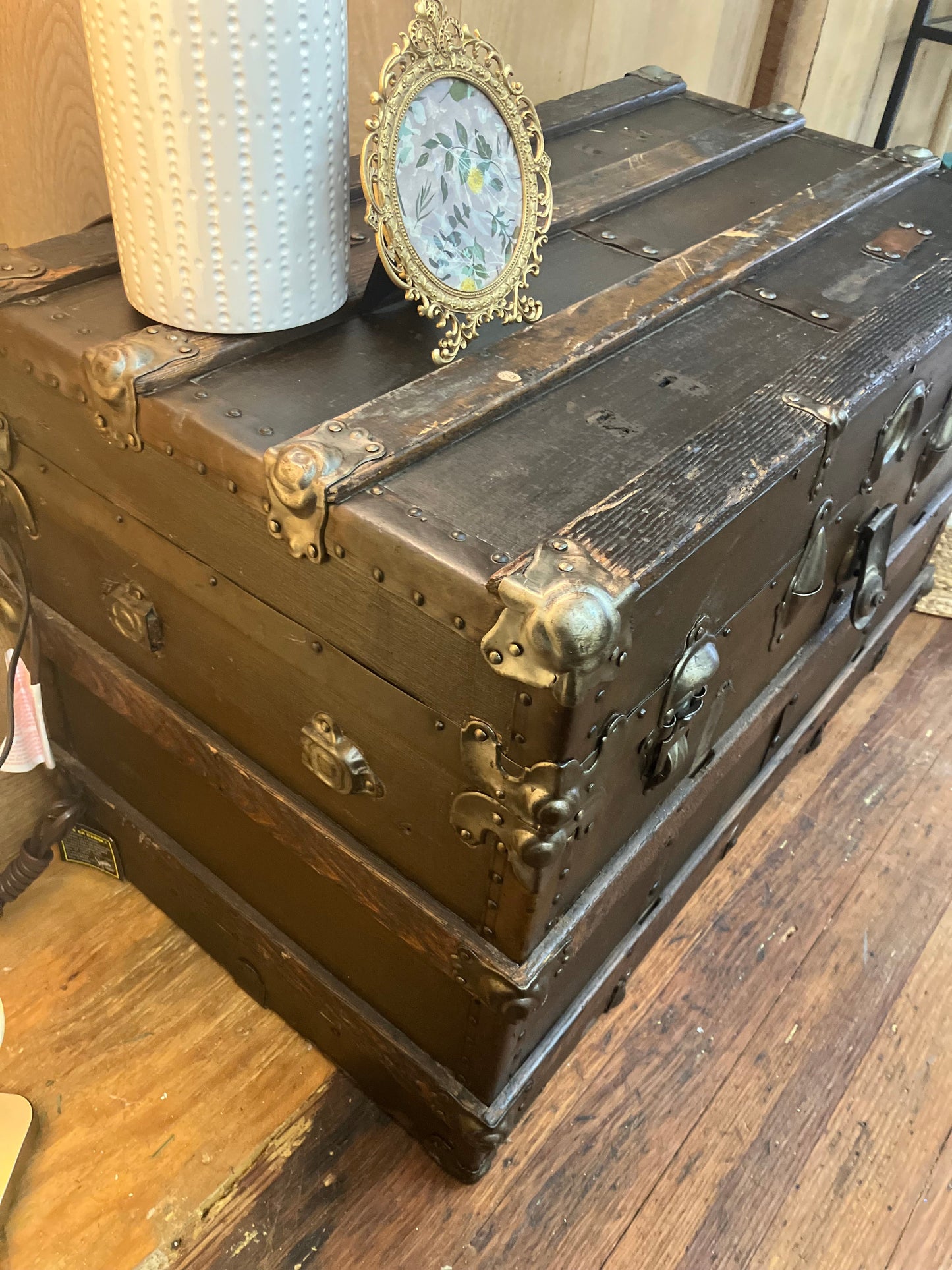 Vintage coffee table- repurposed trunk