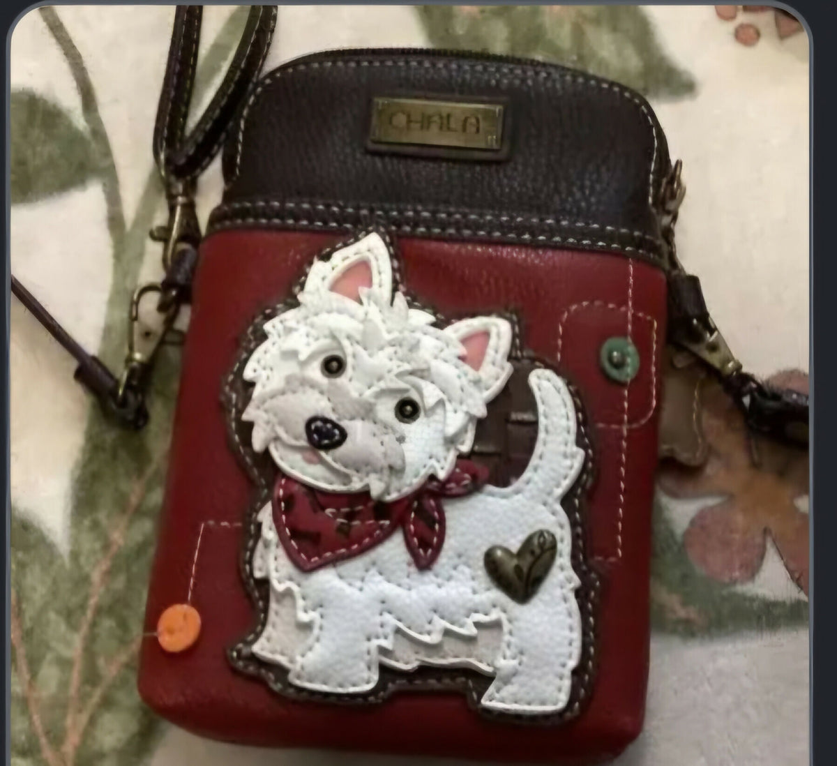 Anytime Crystals Chala Handbags Wallet Xbody- Westie
