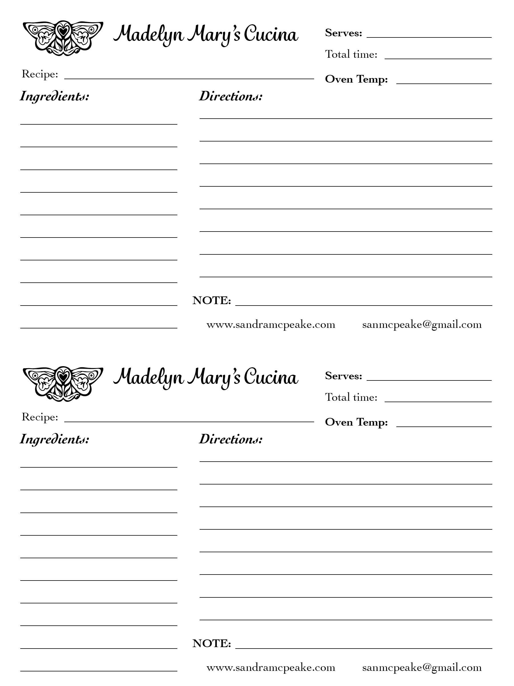 MMC bw recipe card