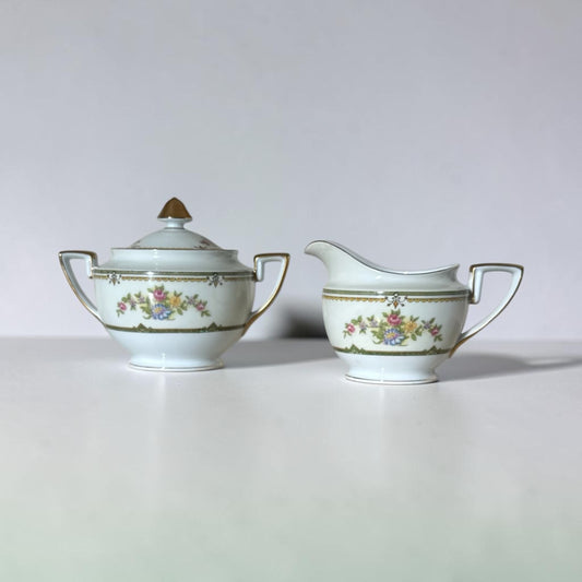 Vintage Noritake Sugar & Creamer