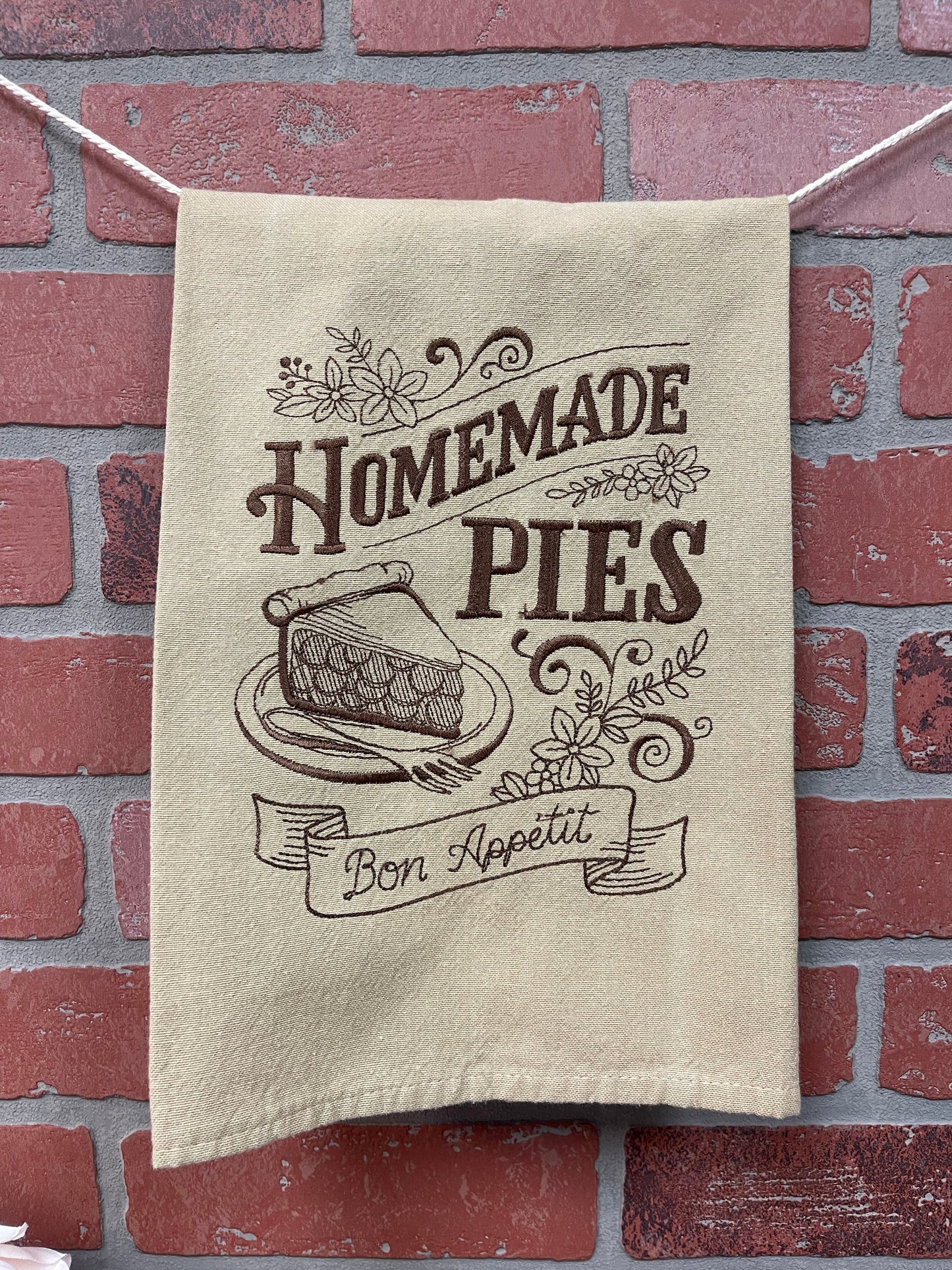 Homemade Pies Vintage Style Tea Towel