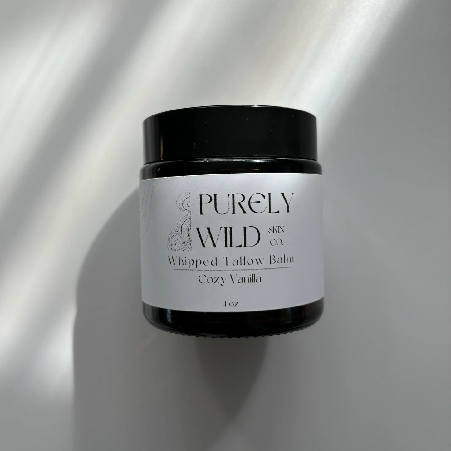 Cozy Vanilla Tallow Balm by Purely Wild Skin Co. 4 oz.