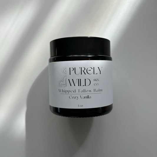 Cozy Vanilla Tallow Balm by Purely Wild Skin Co. 4 oz.