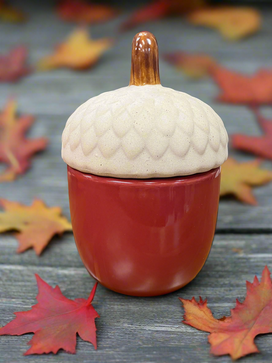 Hand- Poured Acorn Jar Soy Candle