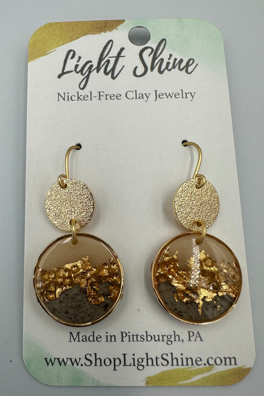 Hammered Circle Earrings