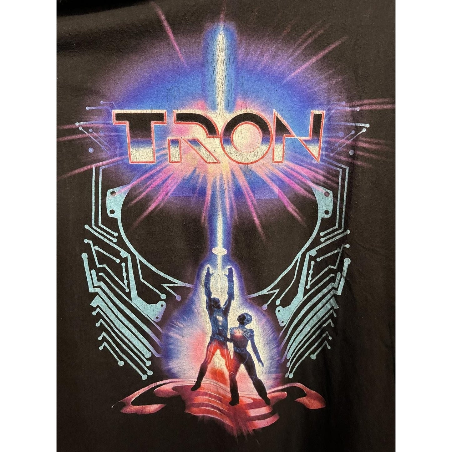 Vintage Tron Movie T-shirt - Disney Store Tee Tron Movie -XL