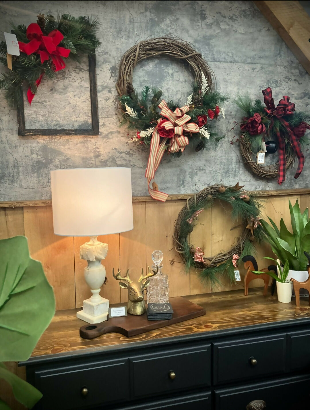 Anytime Crystals Handcrafted Frame Wreath