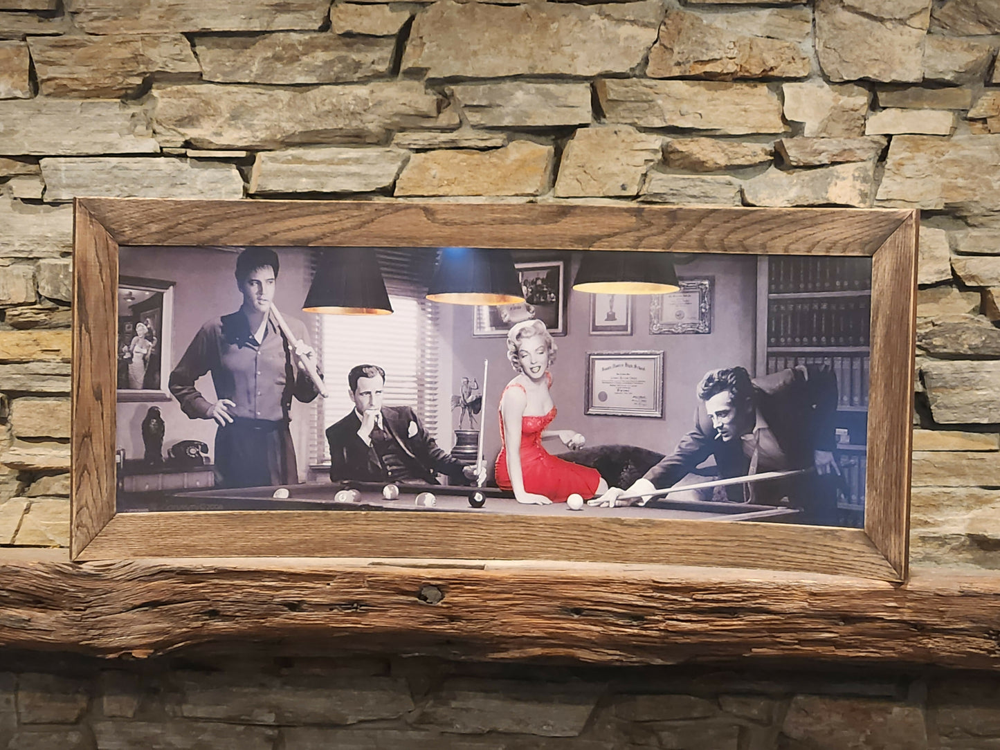 Curved Frame print of Marilyn Monroe