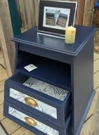 Navy Night Stand