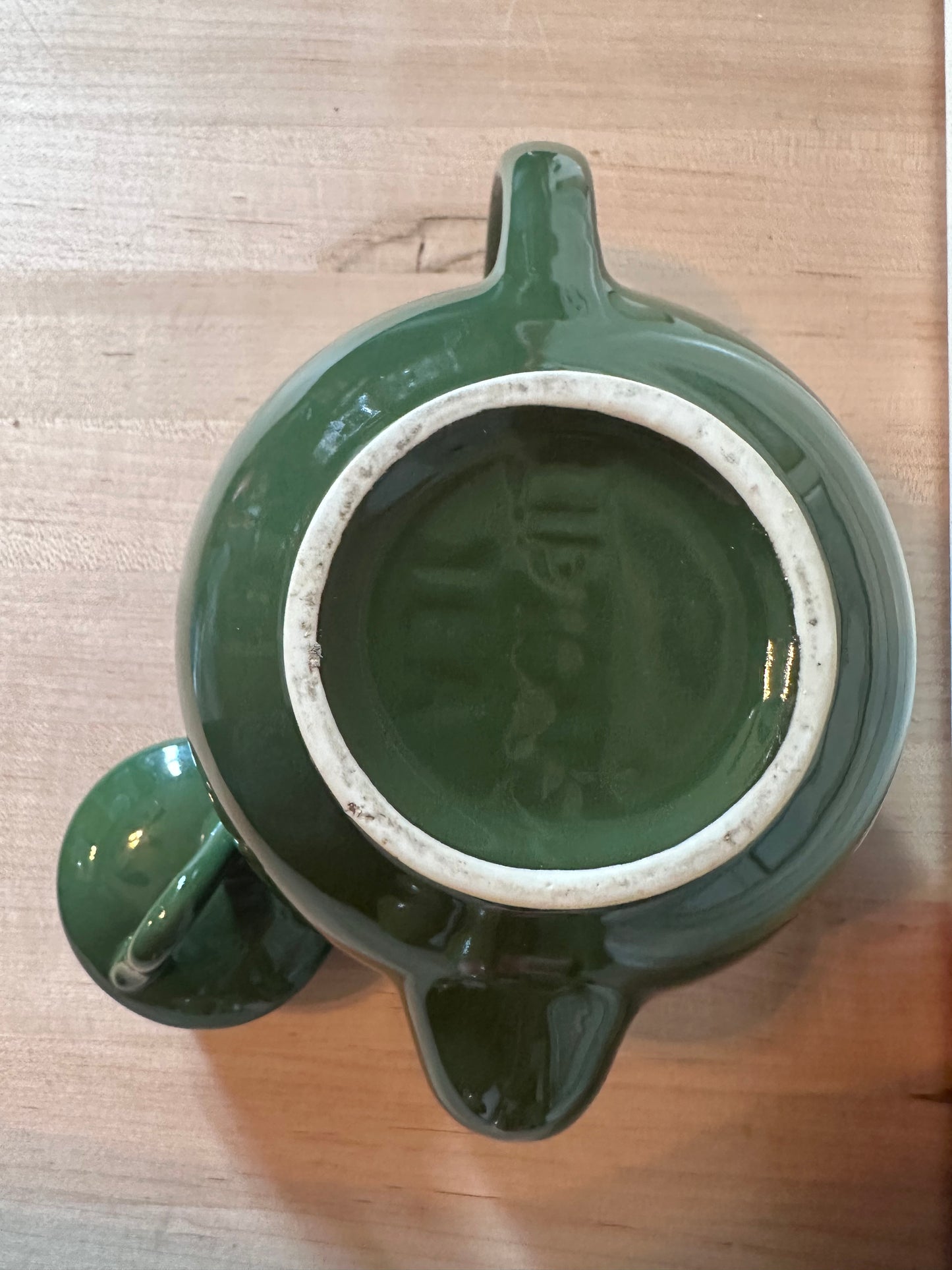 Hall (Lipton) Green Glossy Ceramic Tea Pot