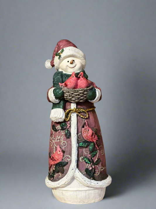 Cardinals of Faith Snowman