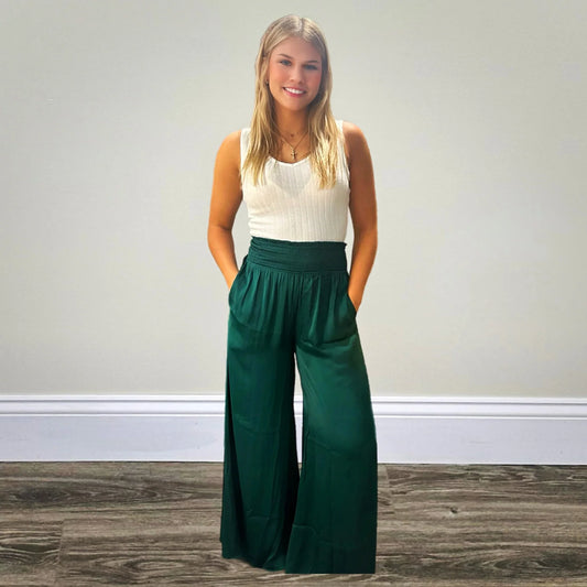 Satin Wide Leg Pants