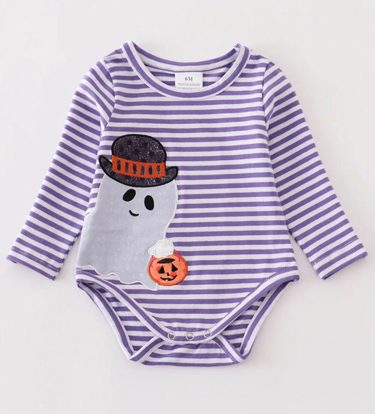 Ghost Pumpkin Baby Romper