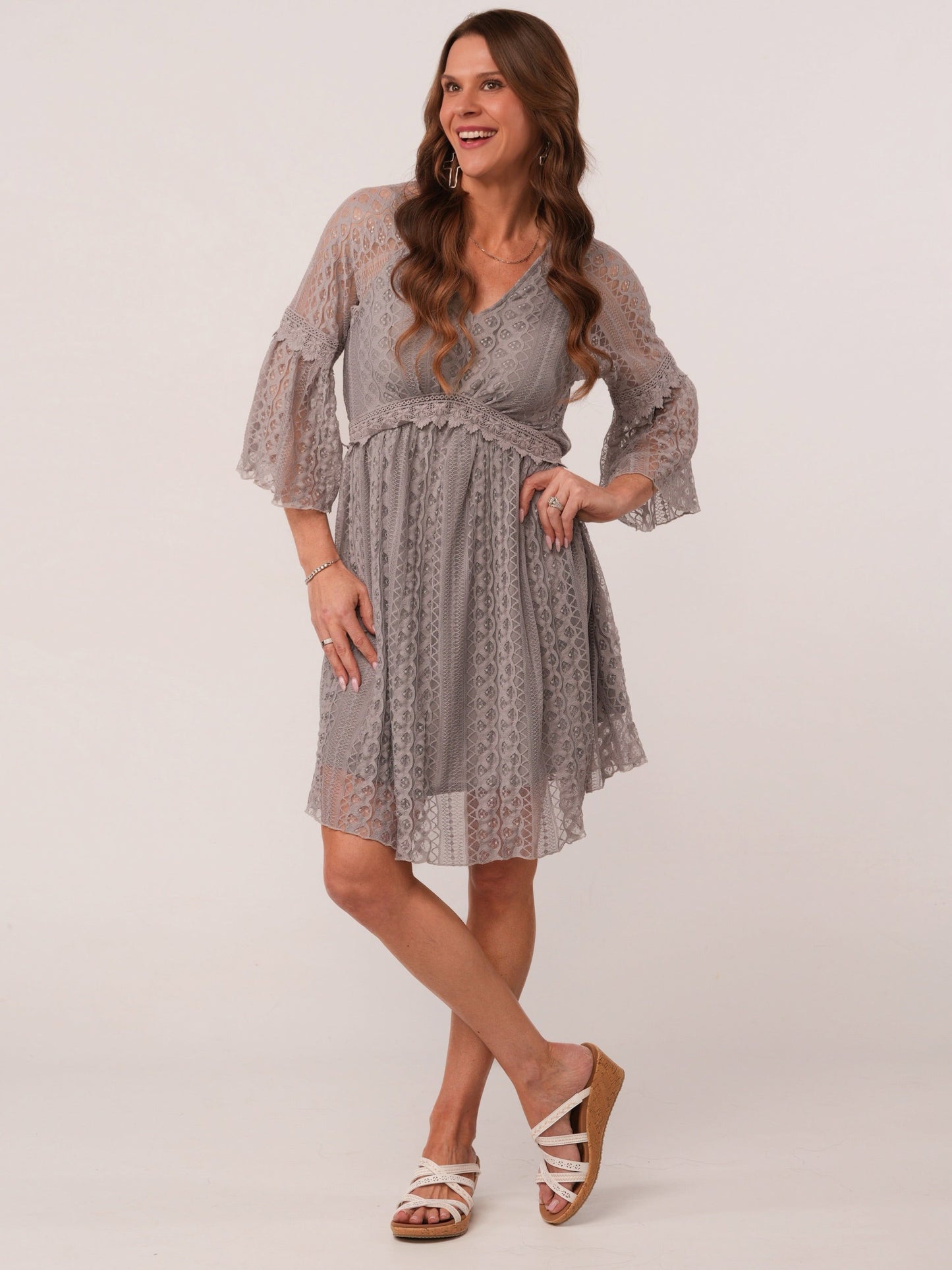 Lace Long Sleeve Dress