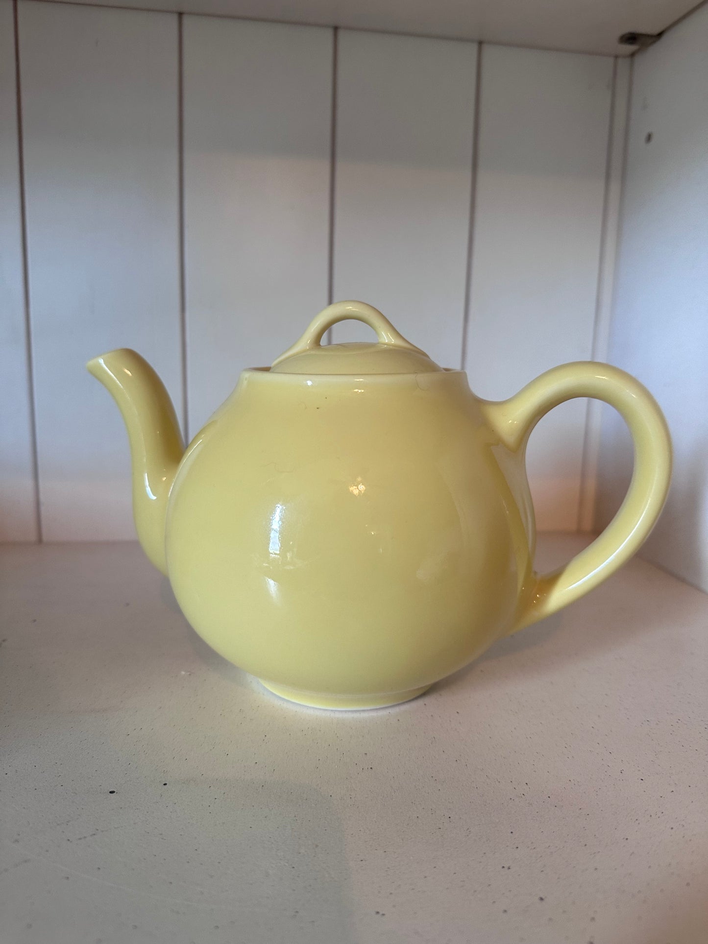 Vintage Hall Yellow Ceramic Teapot