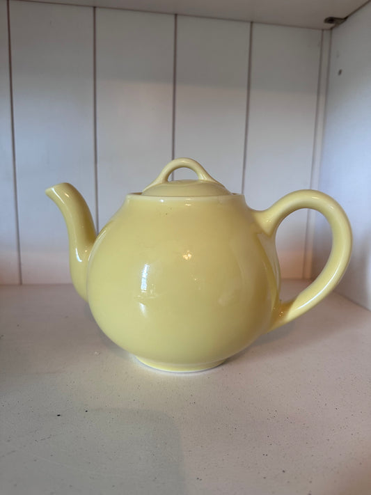 Vintage Hall Yellow Ceramic Teapot
